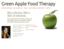 Tablet Screenshot of greenapplefoodtherapy.com